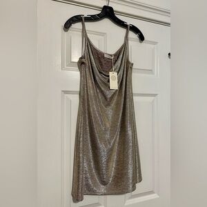 NWT- Brand new Ramy Brook gold dress size M